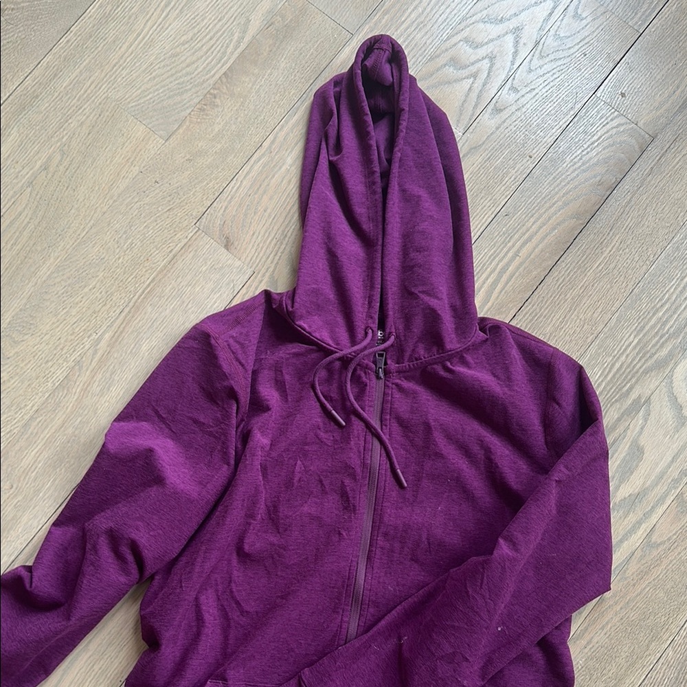 Beyond the bump Purple Zip-Up Hoodie
